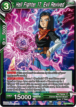 Endless Malice Android 17 BT5-064 C Green Dragonball Super Common
