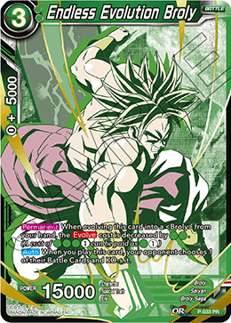 Dragon Ball Super Endless Evolution Broly Foil JUDGE PROMO Card P-032 PR Card