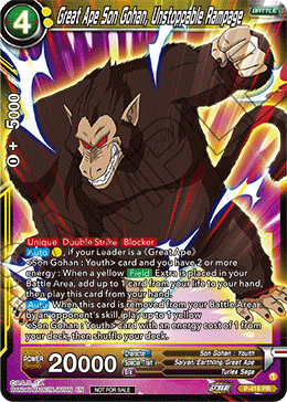 Great Ape Son Gohan, Unstoppable Rampage
