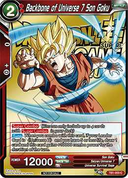 Backbone of Universe 7 Son Goku