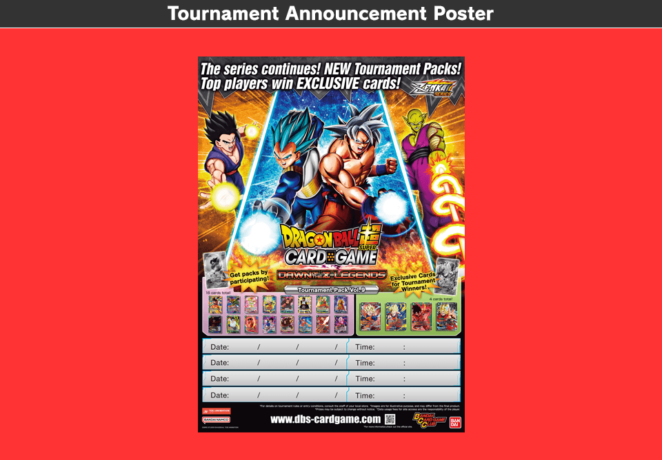 Tournament Announcement Poster