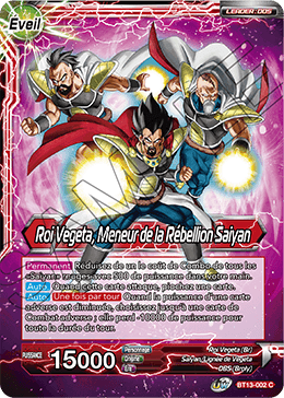 Roi Vegeta, Meneur de la Rébellion Saiyan