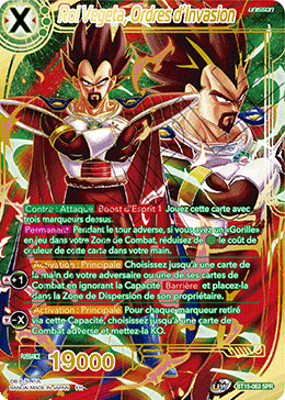 Roi Vegeta, Ordres d’Invasion