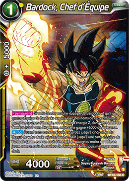 Bardock, Chef d’Équipe