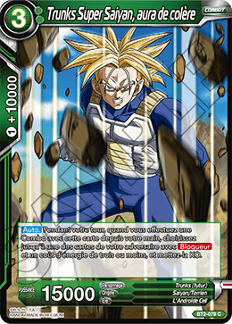 Trunks Super Saiyan, aura de colère