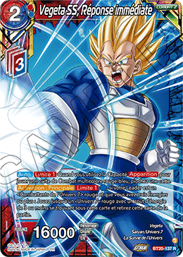 Vegeta SS, Réponse immédiate