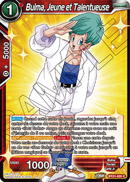 Bulma, Jeune et Talentueuse