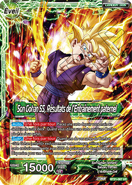 Son Gohan SS, Résultats de l’Entraînement paternel