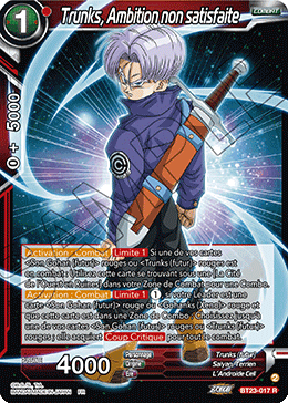 Trunks, Ambition non satisfaite