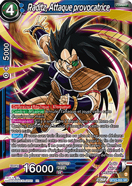 Raditz, Attaque provocatrice