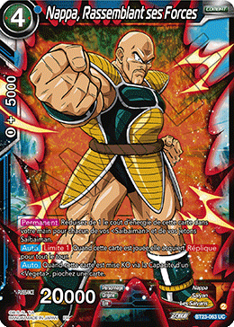 Nappa, Rassemblant ses Forces