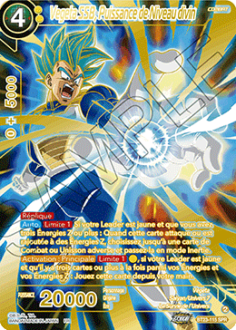 Vegeta SSB, Puissance de Niveau divin