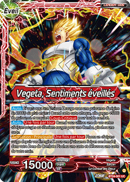 Vegeta, Sentiments éveillés