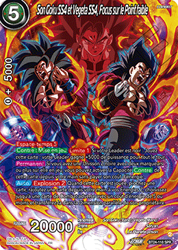 Son Goku SS4 et Vegeta SS4, Focus sur le Point faible