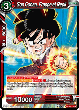 Son Gohan, Frappe et Repli
