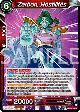 Zarbon, Hostilités