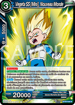 Vegeta SS (Mini), Nouveau Monde