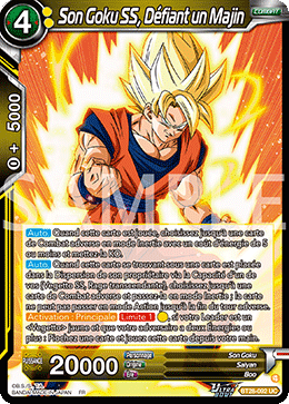 Son Goku SS, Défiant un Majin