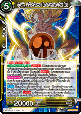 Vegetto, le Plus Puissant Combattant au Goût Café
