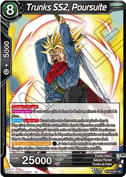 Trunks SS2, Poursuite