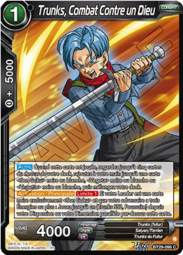 Trunks, Combat Contre un Dieu
