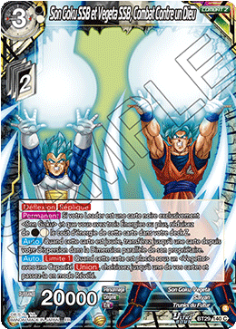 Son Goku SSB et Vegeta SSB, Combat Contre un Dieu