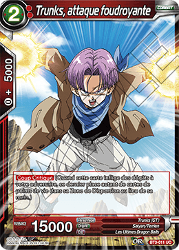 Trunks, attaque foudroyante