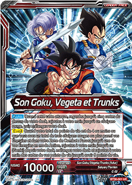 Son Goku, Vegeta et Trunks