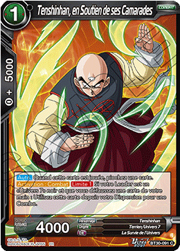 Tenshinhan, en Soutien de ses Camarades