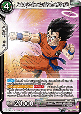 Son Goku, Entraînement sur la Planète de Maître Kaïo