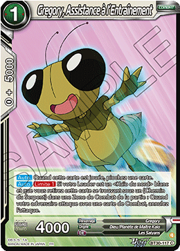 Gregory, Assistance à l’Entraînement