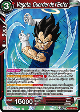 Vegeta, Guerrier de l’Enfer