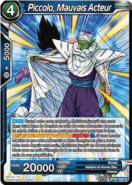 Piccolo, Mauvais Acteur