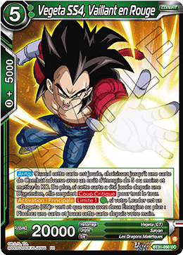Vegeta SS4, Vaillant en Rouge