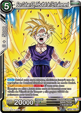 Son Gohan SS, Résultat de l’Entraînement