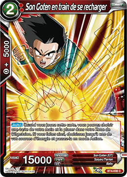 Son Goten en train de se recharger