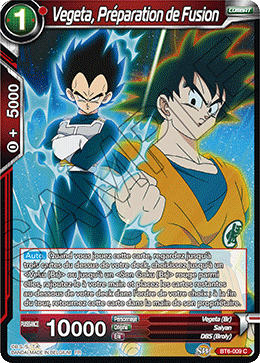 Vegeta, Préparation de Fusion