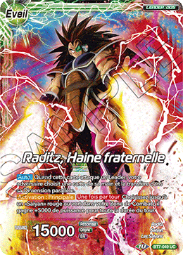 Raditz, Haine fraternelle