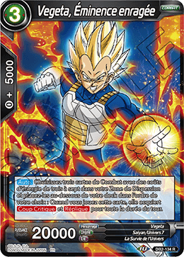 Vegeta, Éminence enragée