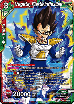 Vegeta, Fierté inflexible