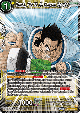 Toma, Fierté de Saiyan léguée