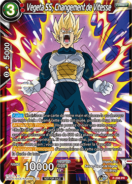 Vegeta SS, Changement de Vitesse