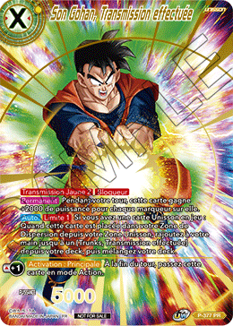 Son Gohan, Transmission effectuée