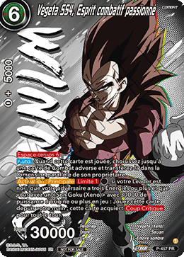 Vegeta, Esprit combatif passionné