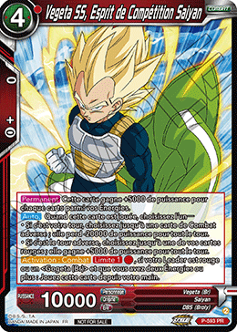 Vegeta SS, Esprit de Compétition Saiyan