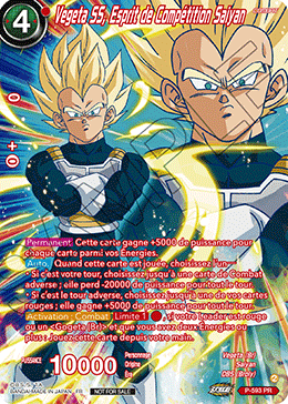 Vegeta SS, Esprit de Compétition Saiyan