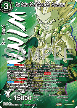 Son Goten SS et Trunks SS, Partenaires