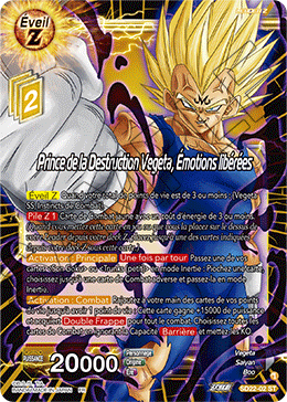 Prince de la Destruction Vegeta, Émotions libérées