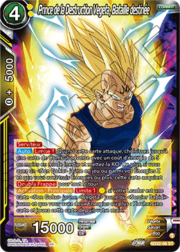 Prince de la Destruction Vegeta, Bataille destinée