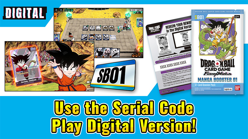[DIGITAL ver.] Enjoy Playing MANGA BOOSTER 01 [SB01] Cards in Digital version!